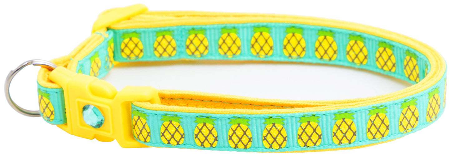 Pineapples Breakaway Cat Collar-2