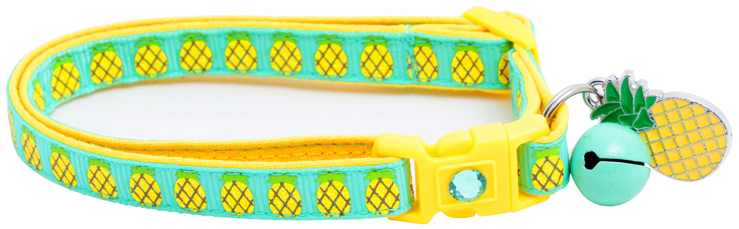 Pineapples Breakaway Cat Collar-3
