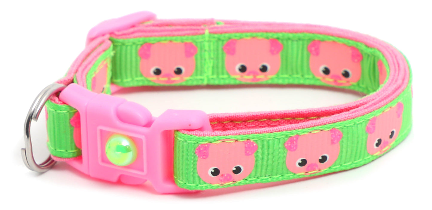 Pink Pigs Breakaway Cat Collar
