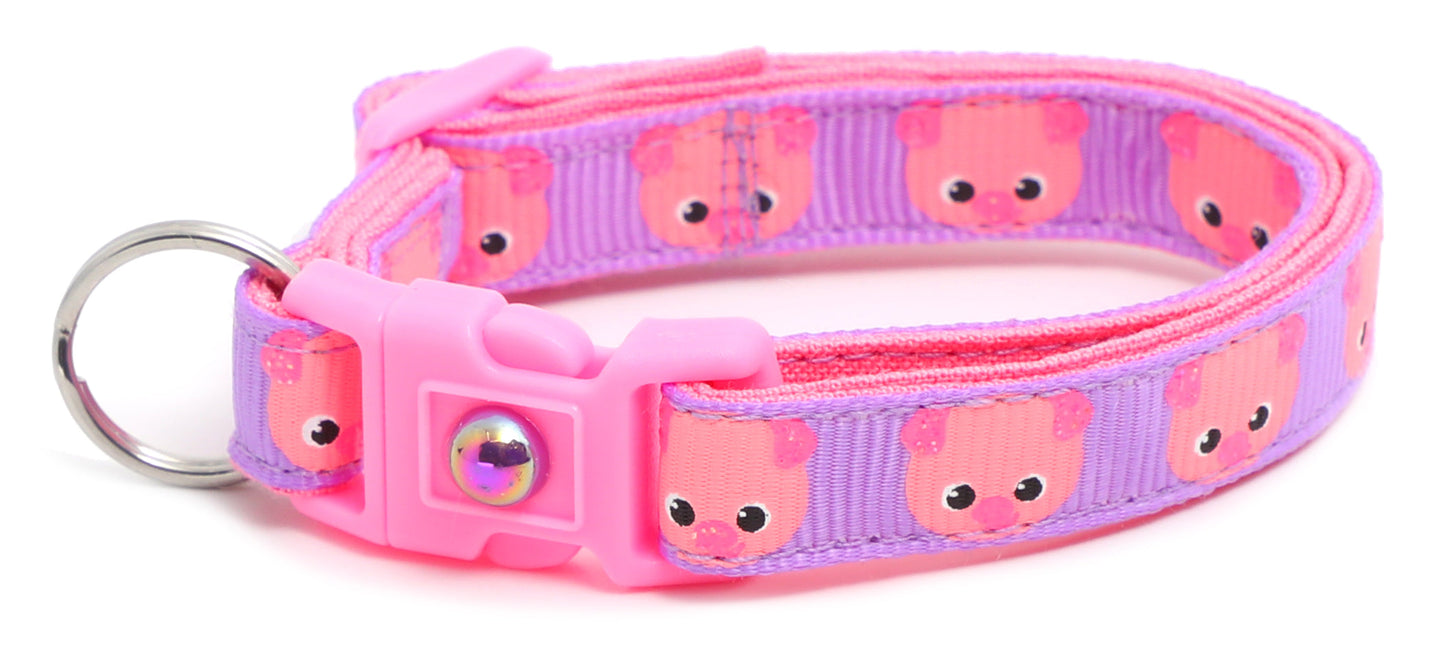 Pink Pigs Breakaway Cat Collar