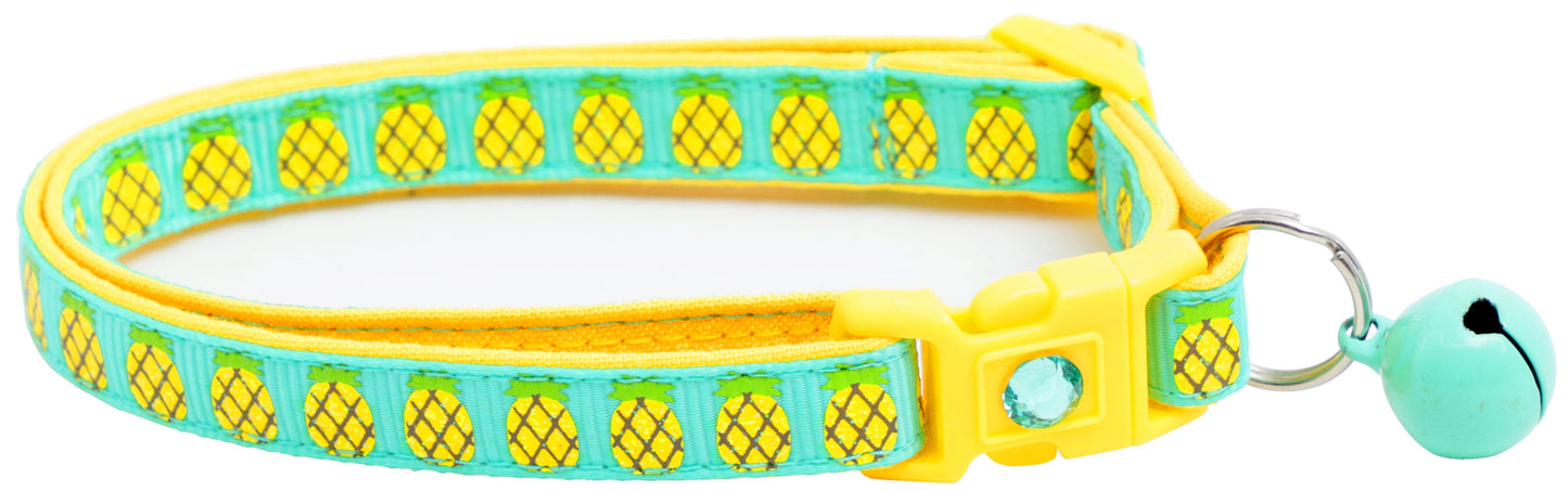 Pineapples Breakaway Cat Collar-1