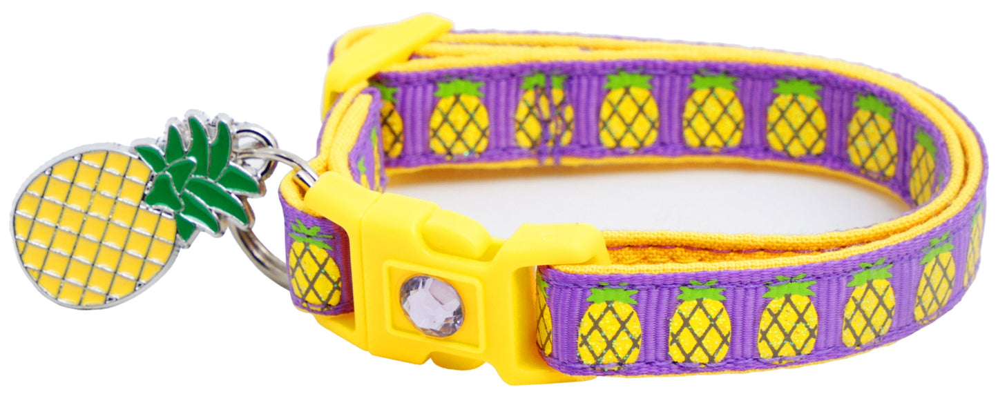 Pineapples Breakaway Cat Collar-11