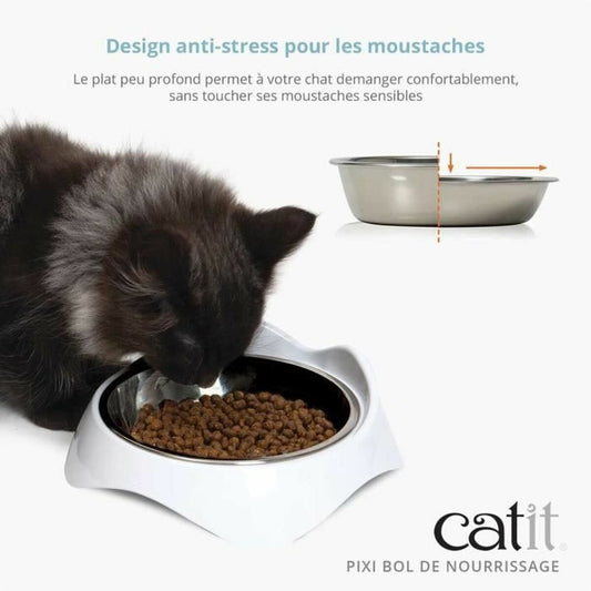 Cat Feeder Catit White Stainless steel