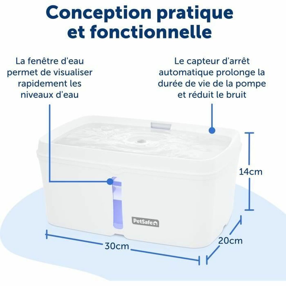 Pet Water Fountain PetSafe White-2