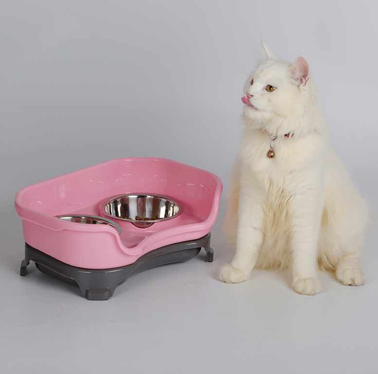 Pet Double Basin Stainless Steel Bowl Set-5