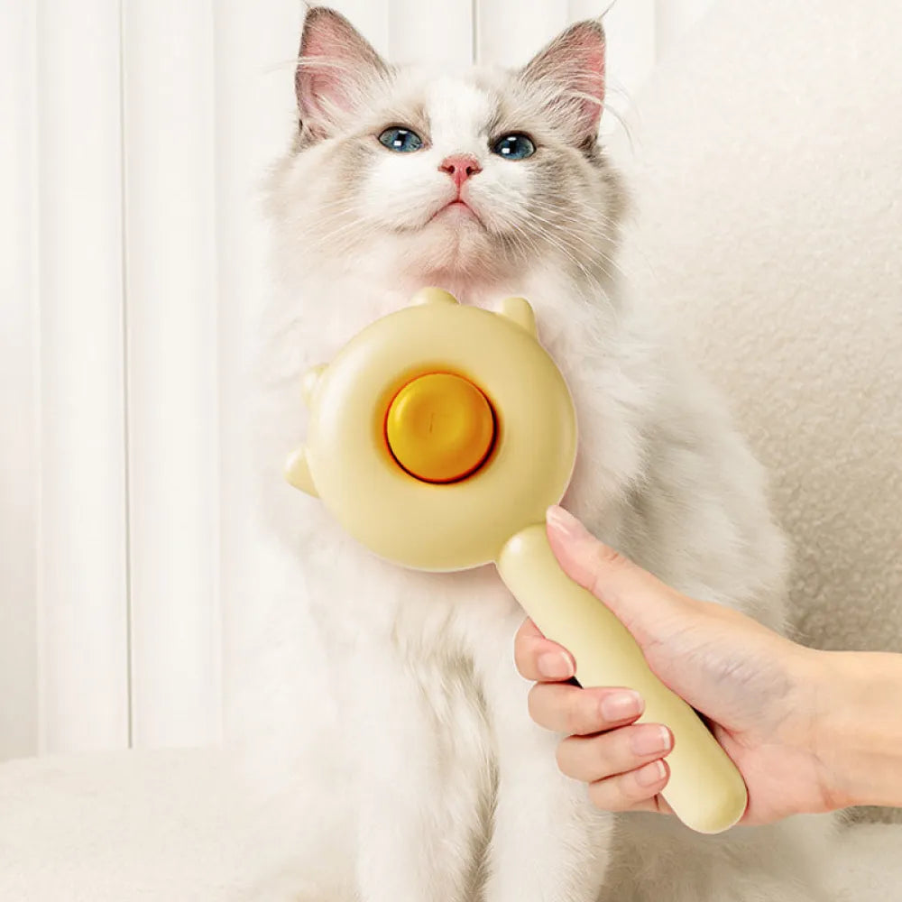 Vibe Geeks Universal Needle Brush Pet De-shedding Massaging Grooming Comb-4