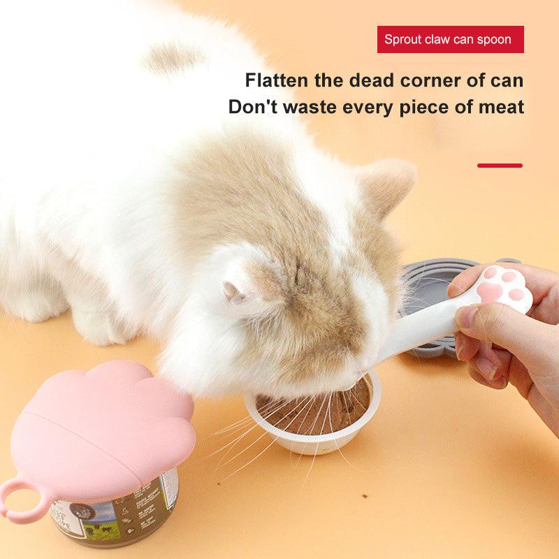 Multifunction Pet Canned Spoon Jar Opener Puppy Feeding Mixing Wet Dry Scoop Cat Dog Accessories Feeder Shovel Pets Tableware Multifunction Pet Canned Spoon Jar Opener-1