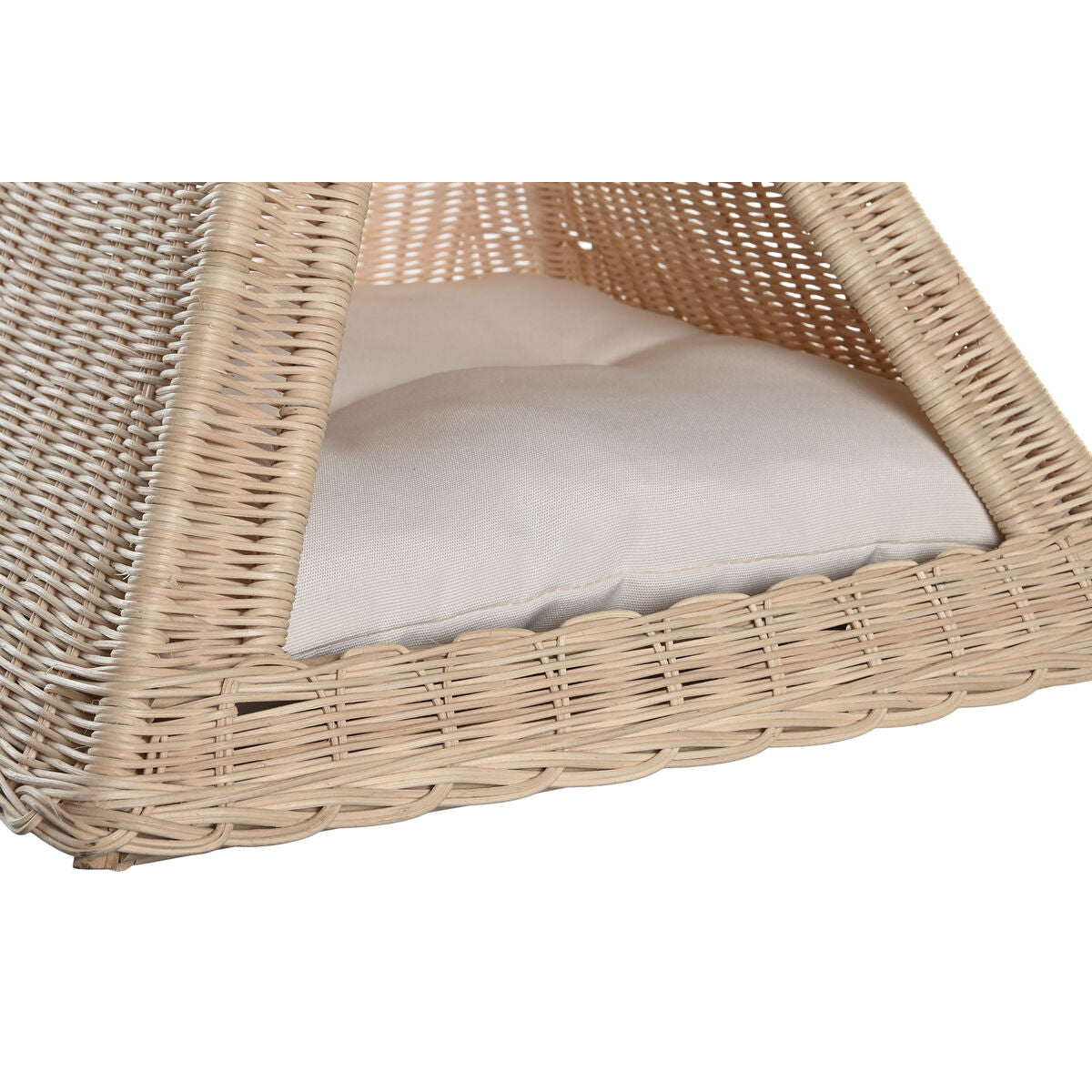 Pet bed DKD Home Decor Natural Rattan 45 x 45 x 45 cm-2