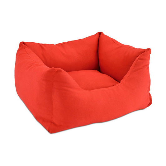 Pet bed Nayeco Red 59 x 59 x 50 cm Multicolour Acrylic 59 x 50 x 20 cm-0