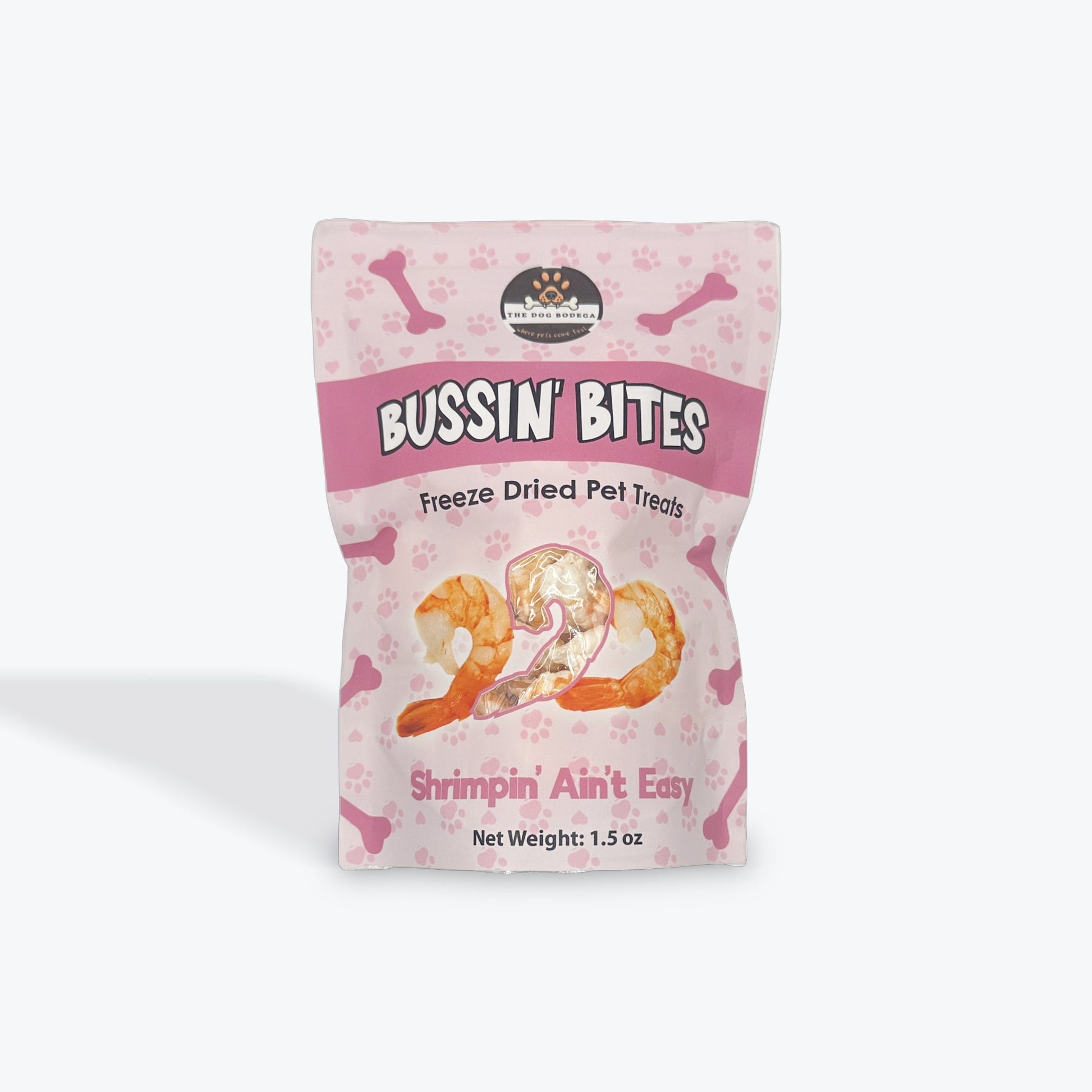 Human-Grade Freeze Dried Dog Treats/ Cat Treats| 100% Shrimp Bussin’ Bites Shrimpin’ Ain’t Easy-0