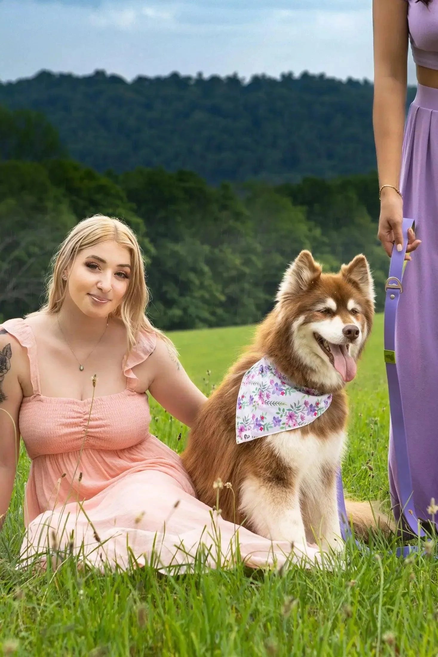 Lavender Garden Waterproof Dog Leash-3