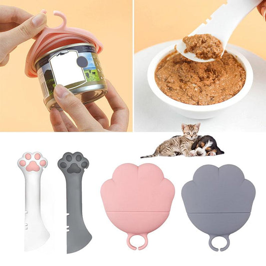 Multifunction Pet Canned Spoon Jar Opener Puppy Feeding Mixing Wet Dry Scoop Cat Dog Accessories Feeder Shovel Pets Tableware Multifunction Pet Canned Spoon Jar Opener-0