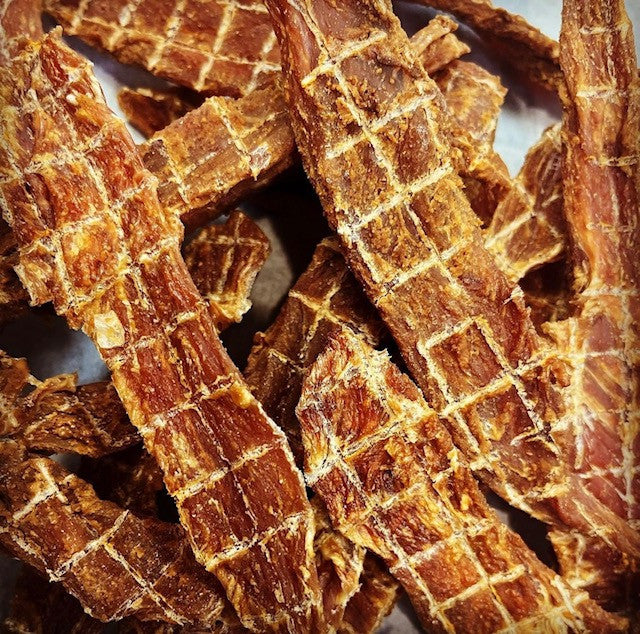 Chicken & Peanut Butter Jerky "Doggy Crack"