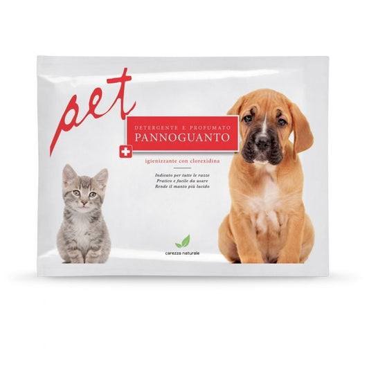 Wet Dog & Cat Cleaning Glove for Coat – Chlorhexidine
