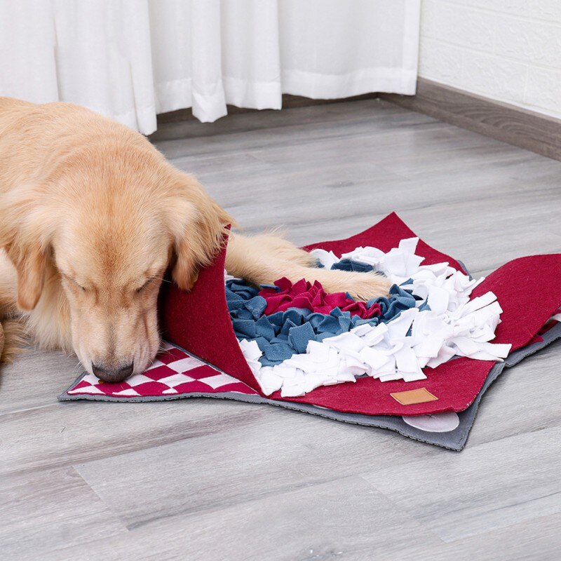 Pet Dog Sniffing Mat Pets Funny Play Toys Find Food Training Blanket Dogs Feeding Pad Nosework Puzzle For Relieve Stress-3