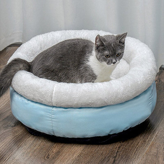 Soft Pet Bed Dog Cat House Puppy Kennel Winter Warm Nest Sofa Cushion Lamb Cashmere Pet Mat  for Cats Dogs Pet Sleeping Supplies-0
