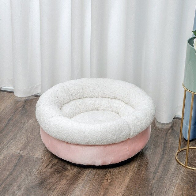 Soft Pet Bed Dog Cat House Puppy Kennel Winter Warm Nest Sofa Cushion Lamb Cashmere Pet Mat  for Cats Dogs Pet Sleeping Supplies-4