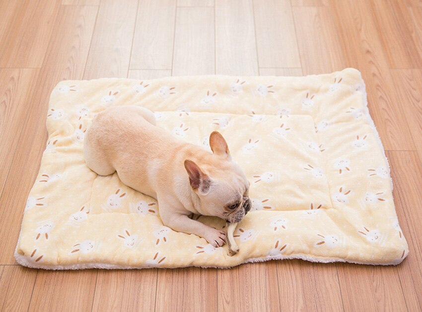 Portable Pet Dog Bed Blankets Washable Puppy Blanket Pad Winter Warm Mats Soft Sofa Cushion for Dogs Pet Sleeping Beds Supplies-2