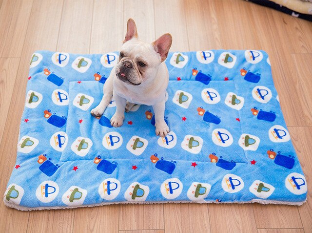 Portable Pet Dog Bed Blankets Washable Puppy Blanket Pad Winter Warm Mats Soft Sofa Cushion for Dogs Pet Sleeping Beds Supplies-8